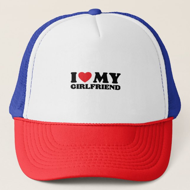 Casquette J'aime ma petite amie classique (Devant)