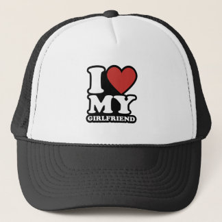 Casquette J'aime ma petite amie, j'aime mon gf, j'aime mon g