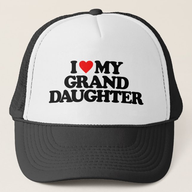 CASQUETTE J'AIME MA PETITE-FILLE (Devant)