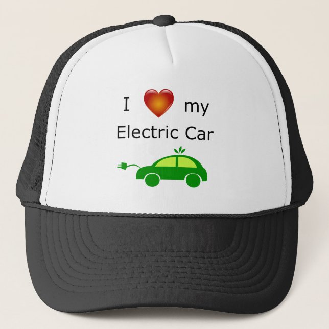 Casquette J'aime ma voiture électrique (Devant)