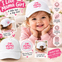 J'aime Maman Fille Chapeau Rose Bébé Fille – Maman