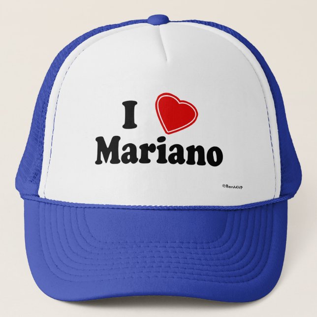 Casquette J'aime Mariano (Devant)