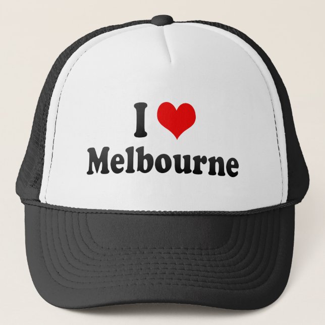 Casquette J'aime Melbourne, Australie (Devant)
