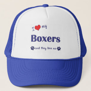 Casquette J'aime mes boxeurs (beaucoup de chiens)