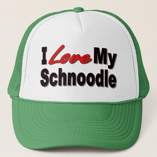 Casquette J'aime mes cadeaux et habillement de chien de (Devant)