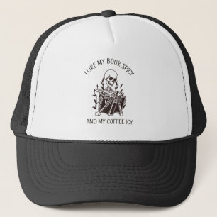 Casquette J'Aime Mes Livres Épicés Et Mon Café Icy