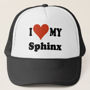 Casquette J'aime mes produits de chat de sphinx