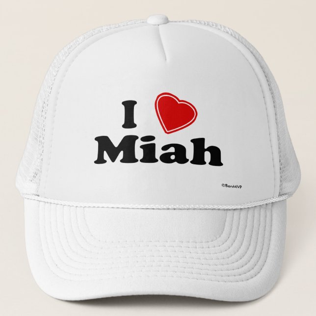 Casquette J'aime Miah (Devant)