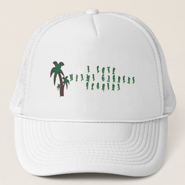 Casquette J'aime Miami Gardens Floride (Devant)