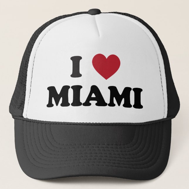 Casquette J'aime Miami la Floride (Devant)