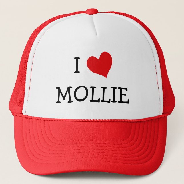 Casquette J'aime Mollie (Devant)