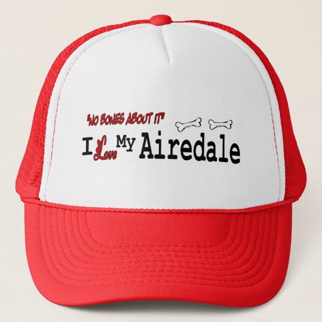 Casquette J'Aime Mon Airedale Terrier (Devant)