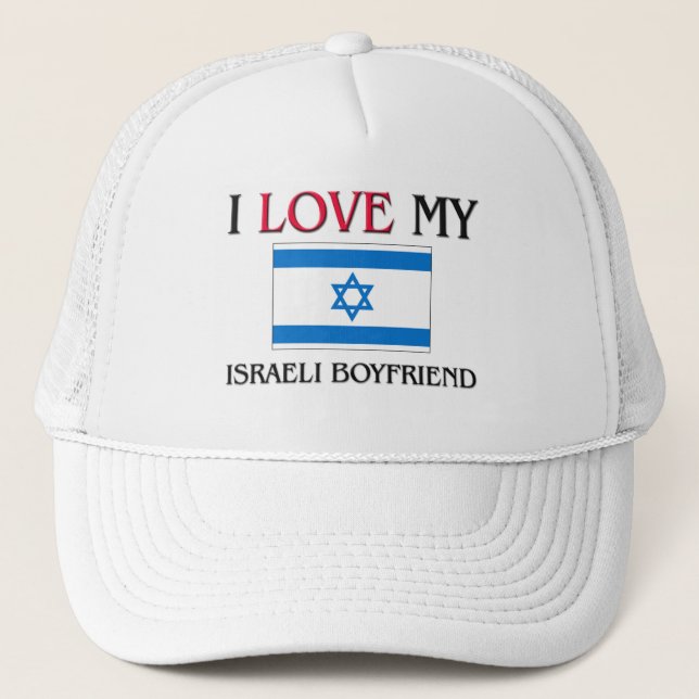 Casquette J'aime mon ami israélien (Devant)