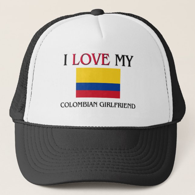 Casquette J'aime mon amie colombienne (Devant)