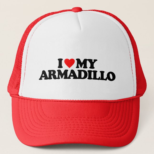 CASQUETTE J'AIME MON ARMADILLO (Devant)