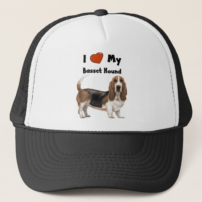 Casquette J'aime mon Basset Hound (Devant)