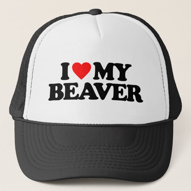 CASQUETTE J'AIME MON BEAVER (Devant)