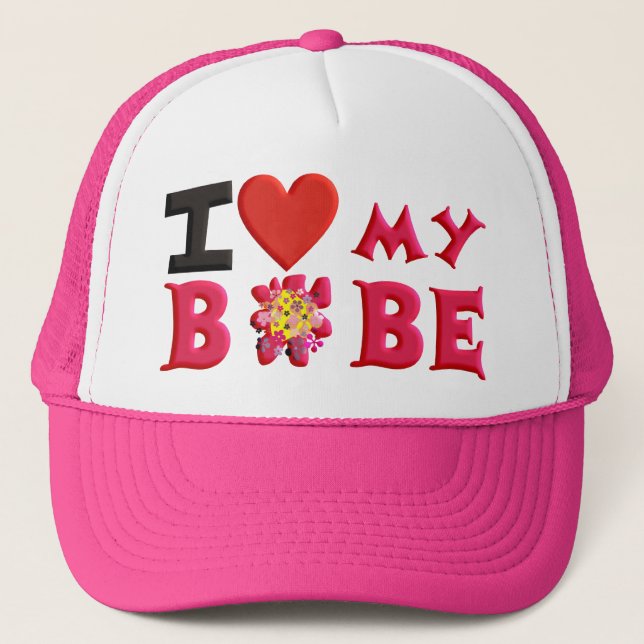 Casquette J'aime mon bobe (Devant)