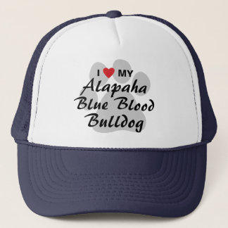 Casquette J'aime mon bouledogue de sang bleu d'Alapaha