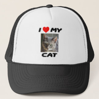 CASQUETTE J'AIME MON CAT - AJOUTEZ VOTRE PROPRE PHOTO - PAC