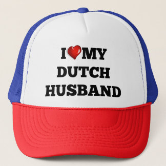 Casquette J'aime mon chapeau de camion hollandais pour mari