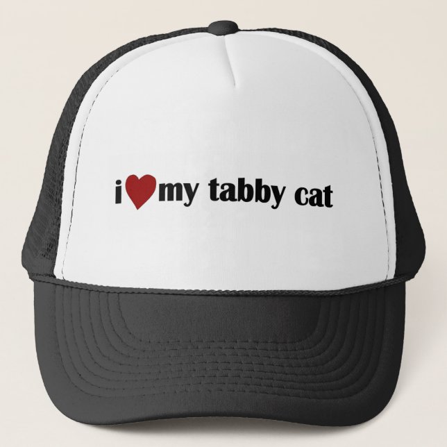 Casquette J'aime mon chat tigré (Devant)