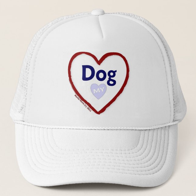 Casquette J'aime mon chien (Devant)