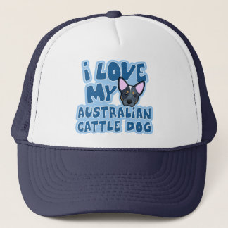 Casquette J'aime mon chien australien de bétail