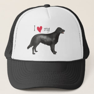 Casquette J'aime mon chien d'arrêt Plat-Enduit