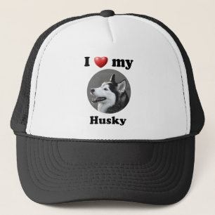 Casquette J'aime mon chien de traîneau