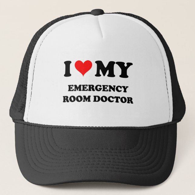 Casquette J'aime mon docteur de chambre de secours (Devant)