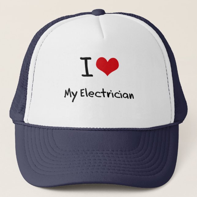 Casquette J'aime mon électricien (Devant)