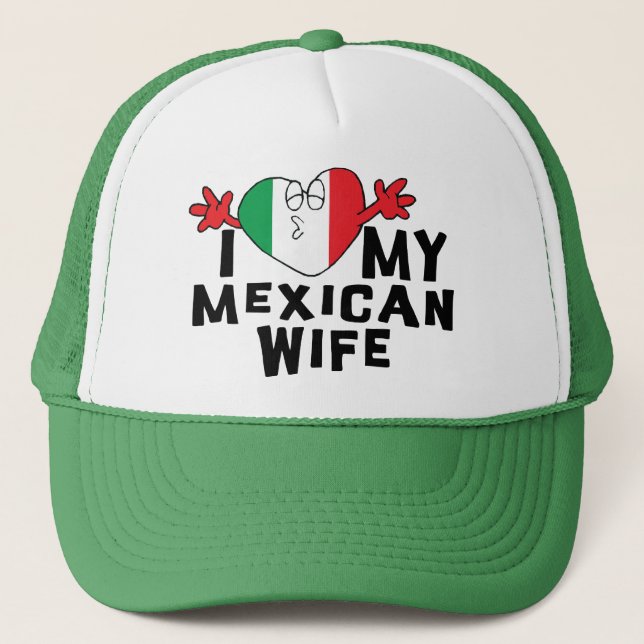 Casquette J'aime mon épouse mexicaine (Devant)