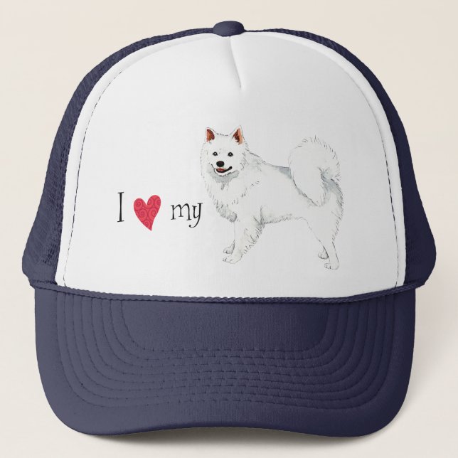 Casquette J'aime mon Eskie (Devant)