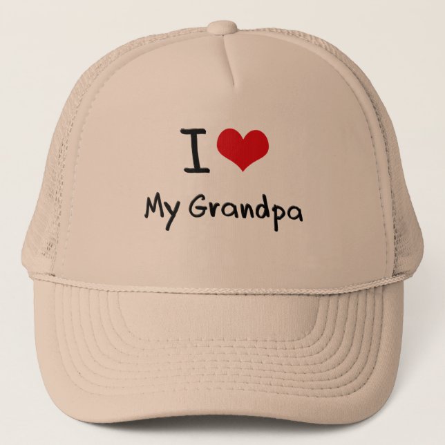 Casquette J'aime mon grand-papa (Devant)