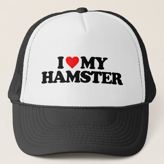 CASQUETTE J'AIME MON HAMSTER (Devant)