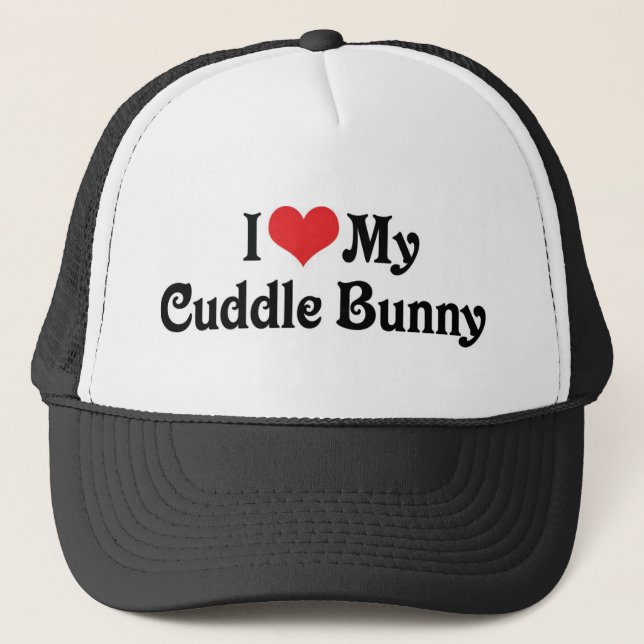 Casquette J'aime mon lapin câlin (Devant)