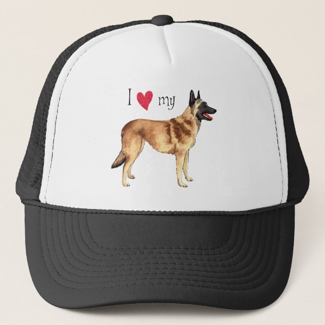 Casquette J'aime mon Malinois belge (Devant)
