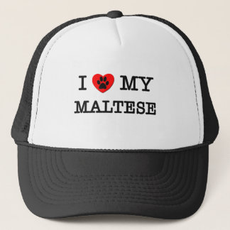 CASQUETTE J'AIME MON MALTAIS