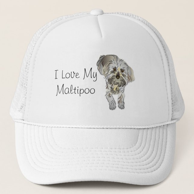 Casquette J'Aime Mon Maltipoo (Devant)