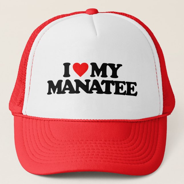 CASQUETTE J'AIME MON MANATEE (Devant)