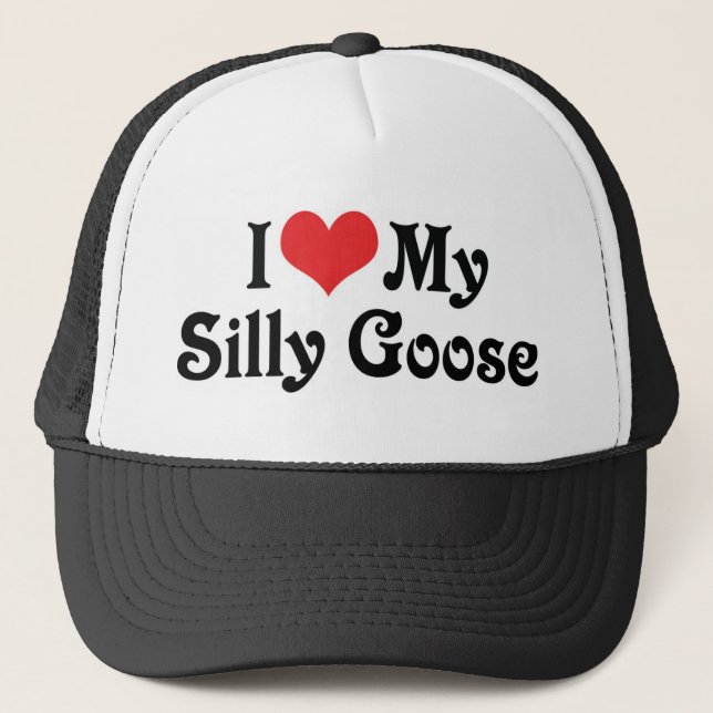 Casquette J'aime mon oie idiote (Devant)