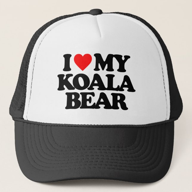 CASQUETTE J'AIME MON OURS DE KOALA (Devant)