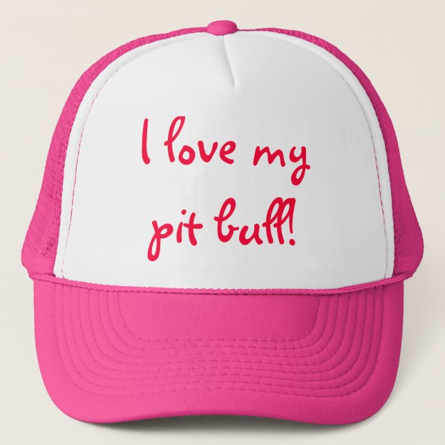 Casquette J'aime mon pitbull ! (Devant)