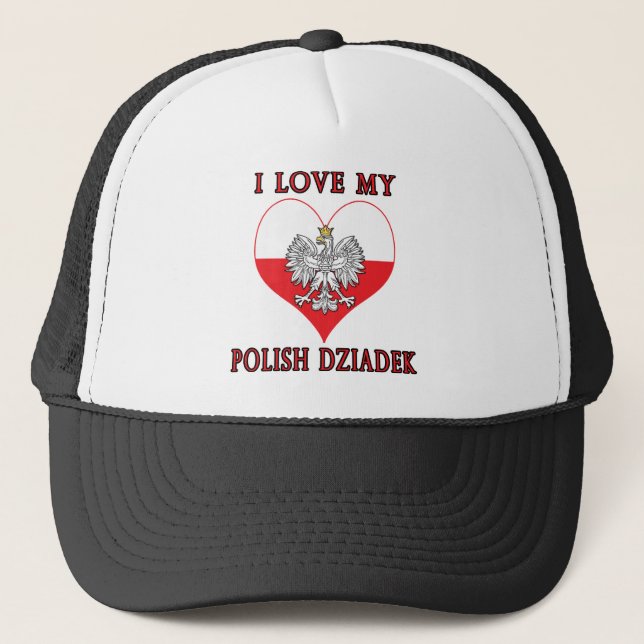 Casquette J'Aime Mon Polonais Dziadek (Devant)