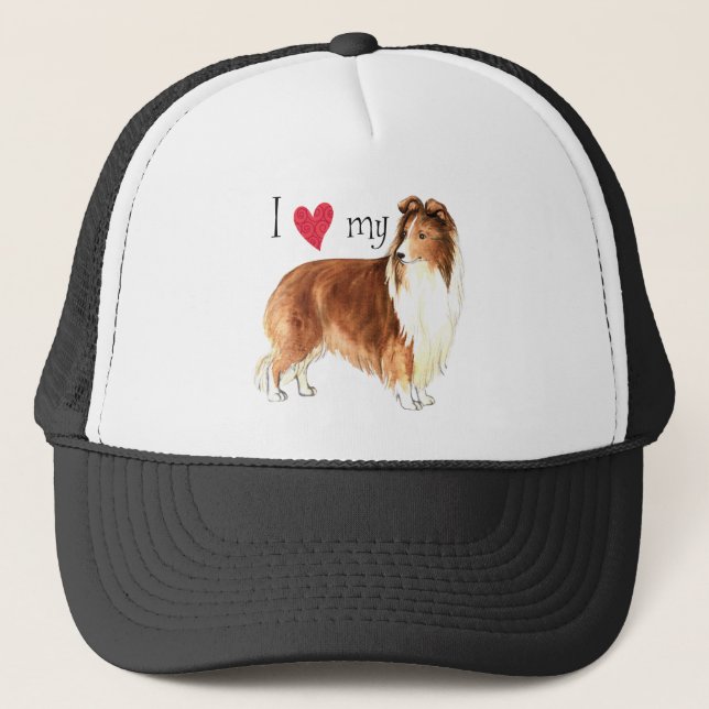 Casquette J'aime mon Sheltie (Devant)