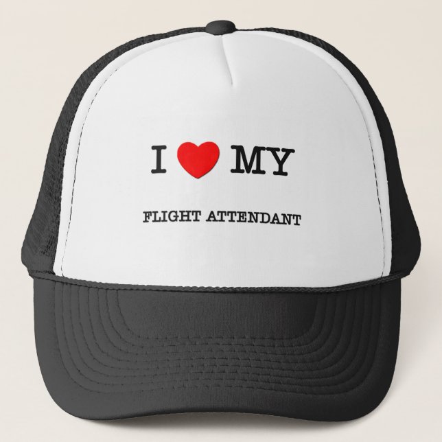 Casquette J'aime mon STEWARD (HÔTESSE DE L'AIR) (Devant)