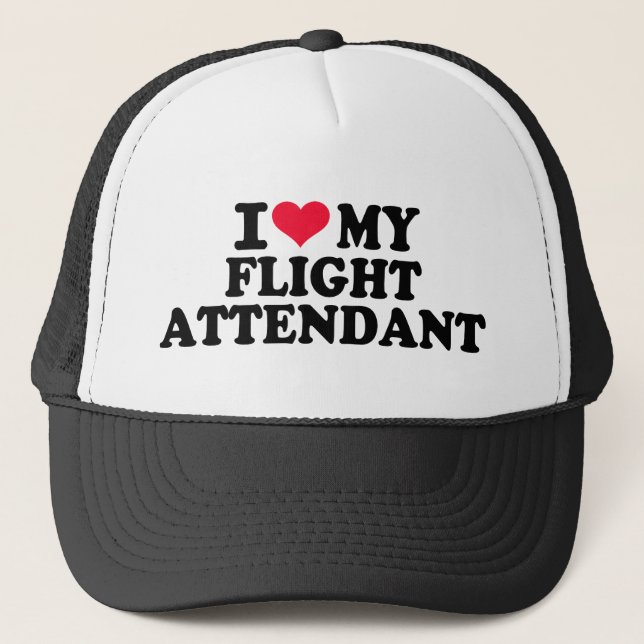 Casquette J'aime mon steward (hôtesse de l'air) (Devant)