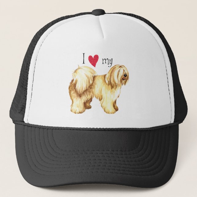 Casquette J'aime mon Terrier tibétain (Devant)
