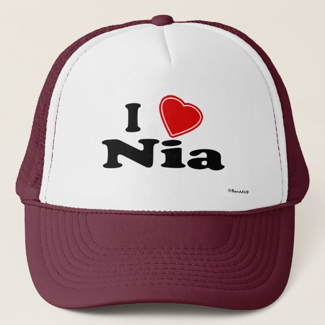 Casquette J'aime Nia (Devant)